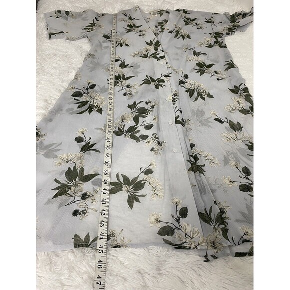 Lucky Brand Caftan Swim Cover-up Long Swimwear Vacation Beach One Size Button Up - Picture 6 of 13